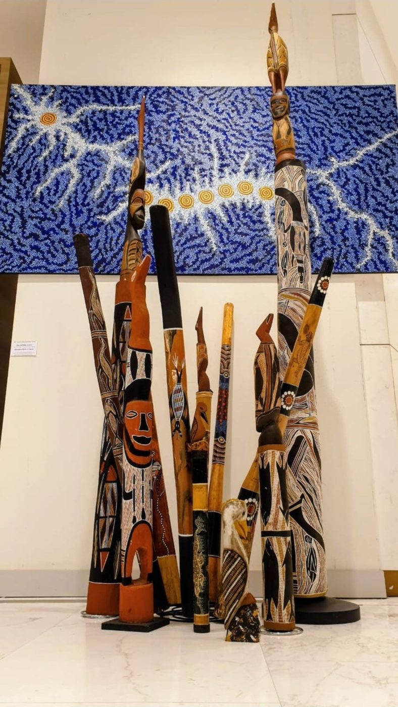 Aboriginal Birds in Space installation