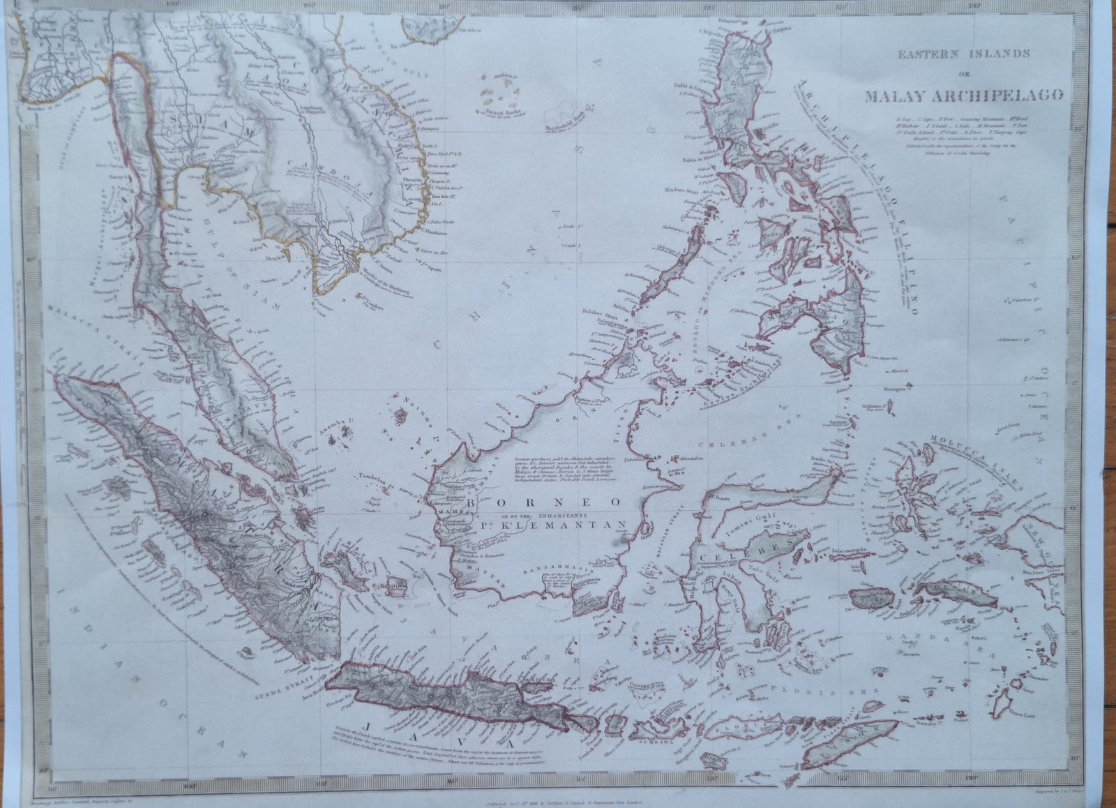 Antique map: Eastern Islands or Malay Archipelago