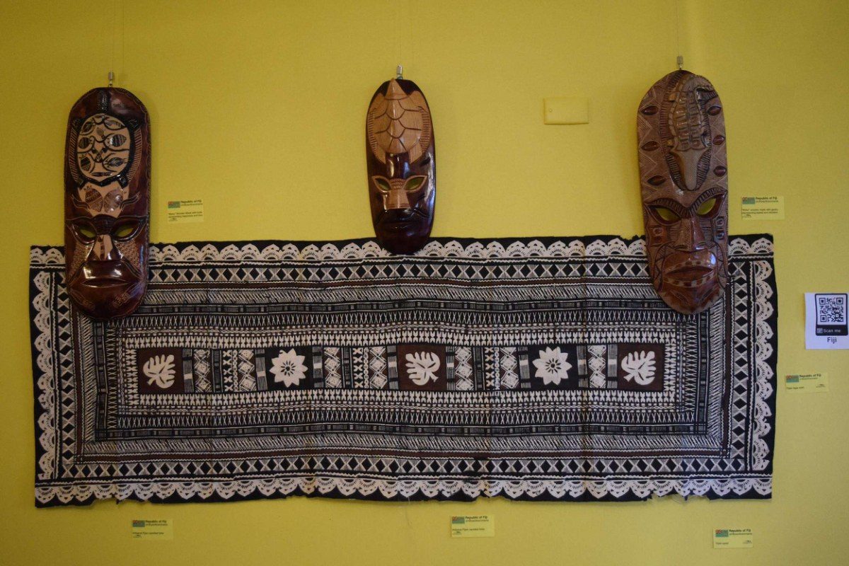 Masi (Barkcloth) & Wooden Masks