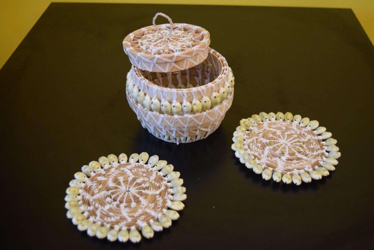 Woven Shell Box & Plates