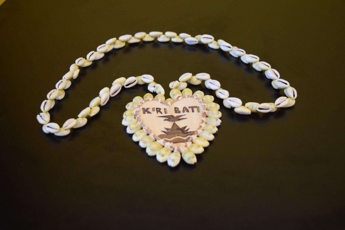 Shell Necklace with Flag Emblem