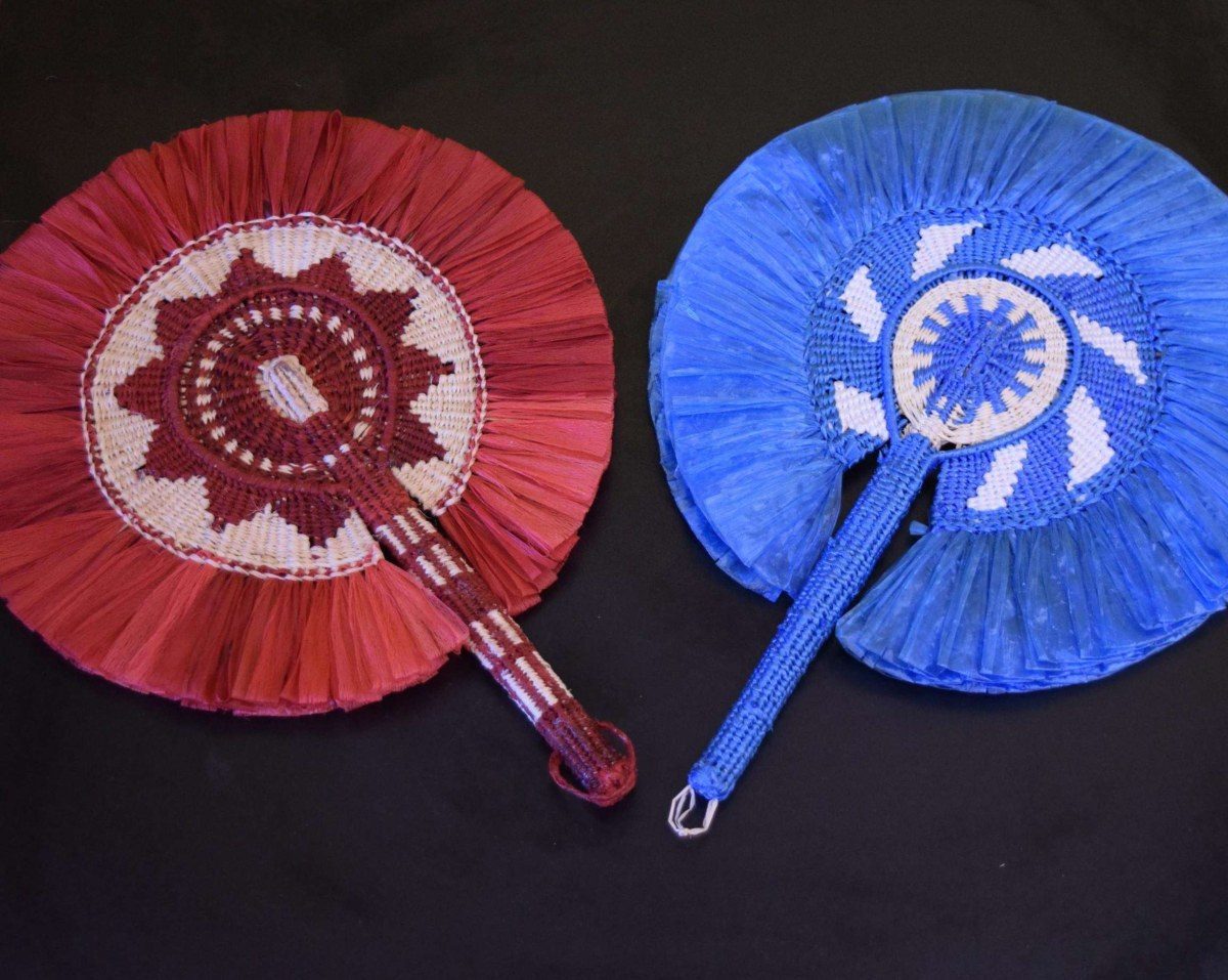 Woven fans of Boe and Yaren districts, Nauru